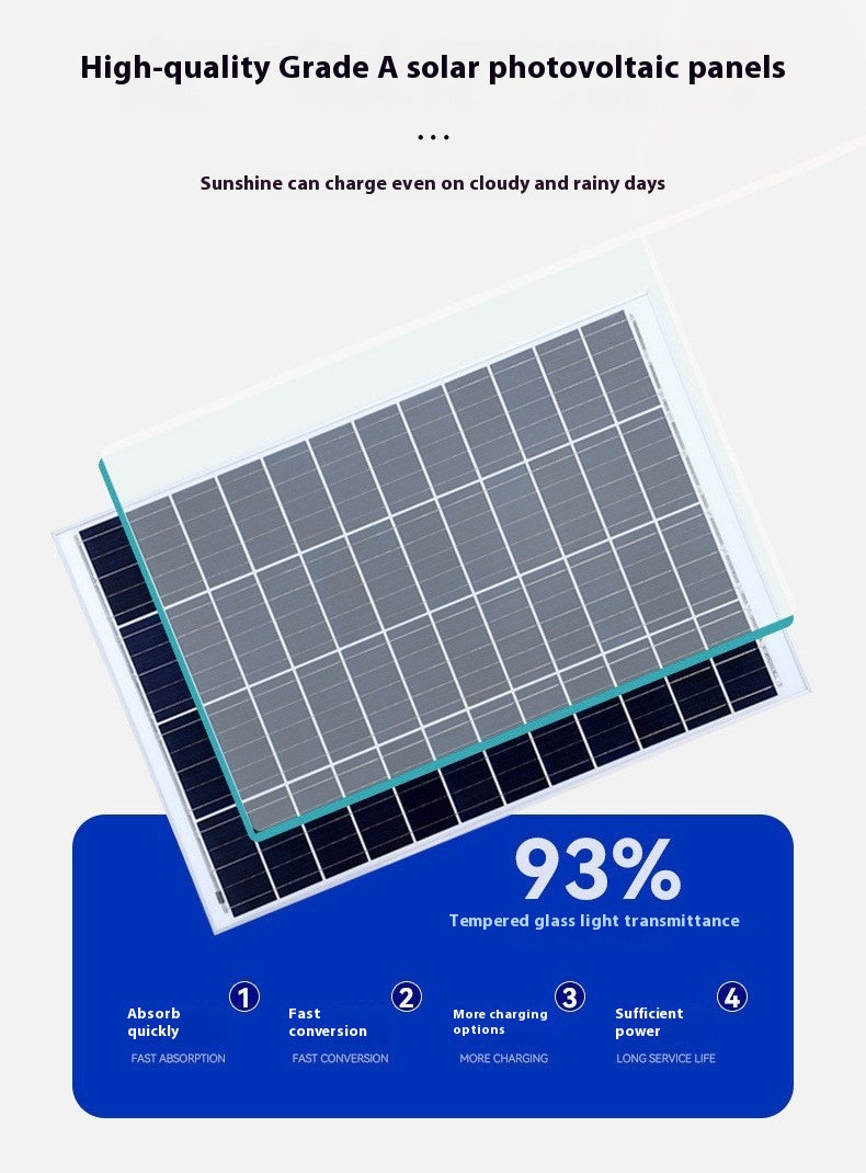 Solar Split Floodlight Outdoor Courtyard Lamp Garden Stadium Residential Area LED Street Light - 图片 25