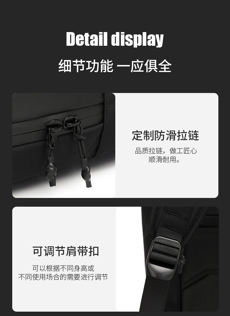 ozuko Business Backpack Men's Large Capacity Computer Backpack Outdoor Waterproof Travel Backpack Backpack - 图片 20