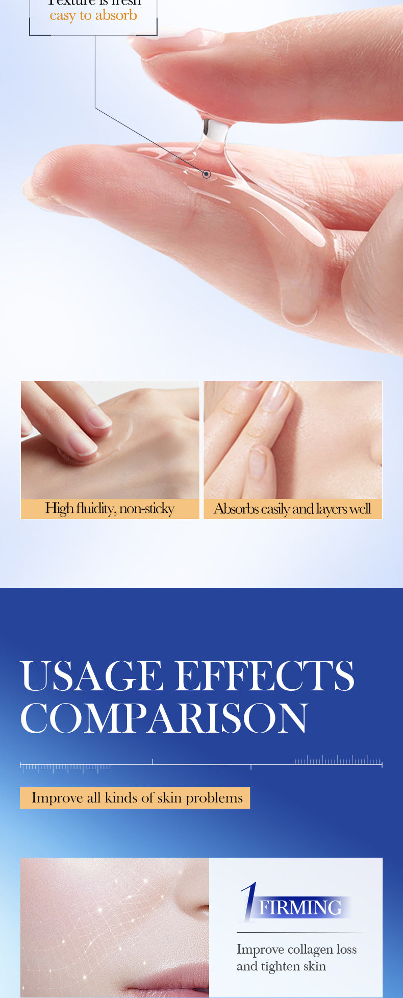 Type III Collagen Wrinkle Firming Toner SADOER Hydrating Moisturizing Water Cross-Border Wholesale - 图片 14