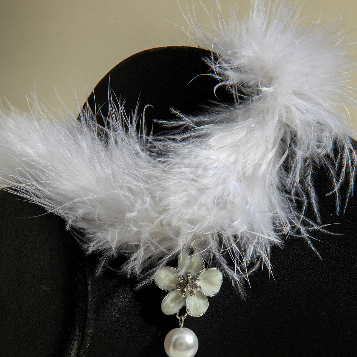 European and American Style Accessories Super Fairy Sweet Christmas Pearl Pendant Plush Necklace Light Luxury Fashion High-end Necklace Wholesale - 图片 8