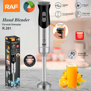 RAF European Standard Household Handheld Mixer Electric Stainless Steel Cooking Stick Baby Food Blender R.281