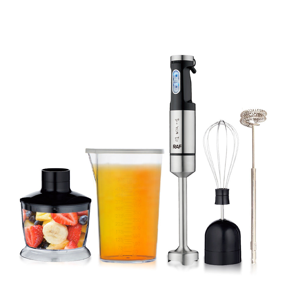 RAF European Standard Portable Household Food Blender 5-in-1 Electric Stainless Steel Cooking Stick Mixer363 - 图片 3