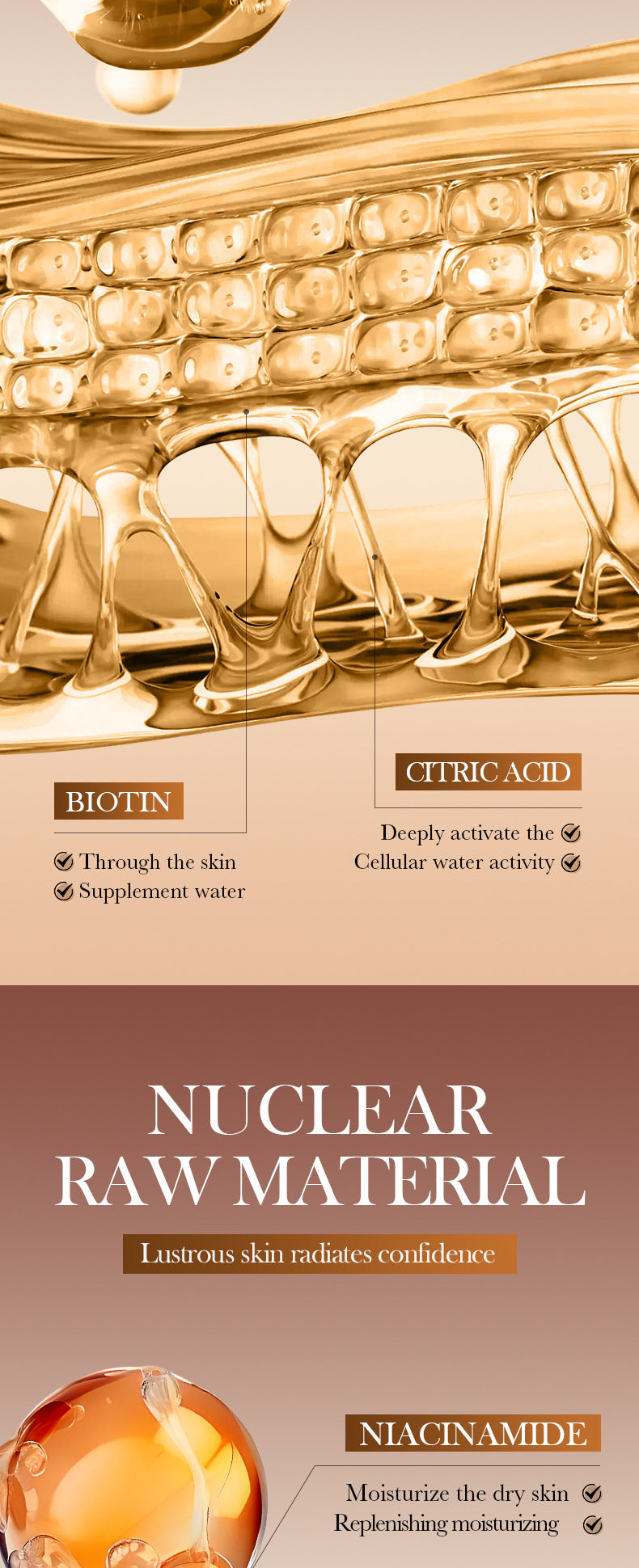 Skin Rejuvenation and Brightening Serum SADOER Moisturizing and Hydrating Essence Gel Cross-Border Wholesale - 图片 14