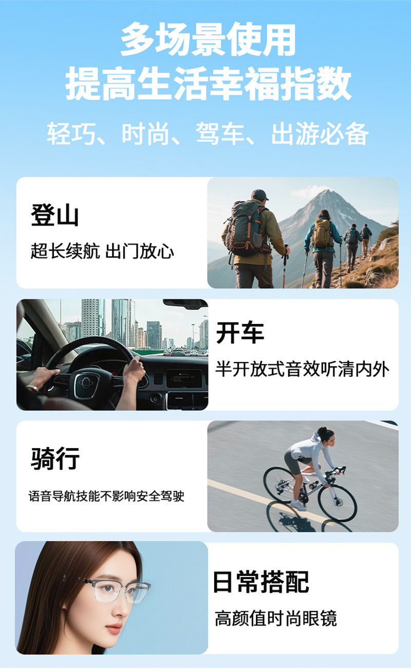 Source Manufacturer ai Smart Glasses Bluetooth Translation Call Conference Wearable Distribution Lightweight AI Glasses - 图片 21