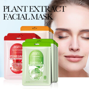 Plant Face Mask25g ZOZU Centella Asiatica Hydrating Orange Moisturizing Pomegranate Nourishing Cross-Border Wholesale