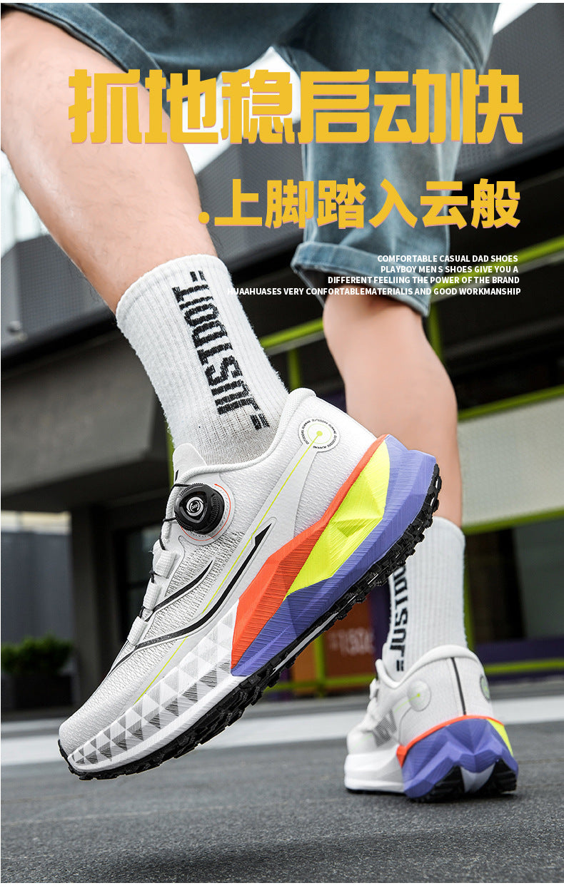 Full Palm Carbon Plate Sports Running Shoes Double Layer Popcorn Outdoor Trail Running Shoes Marathon Men's and Women's Shoes - 图片 13