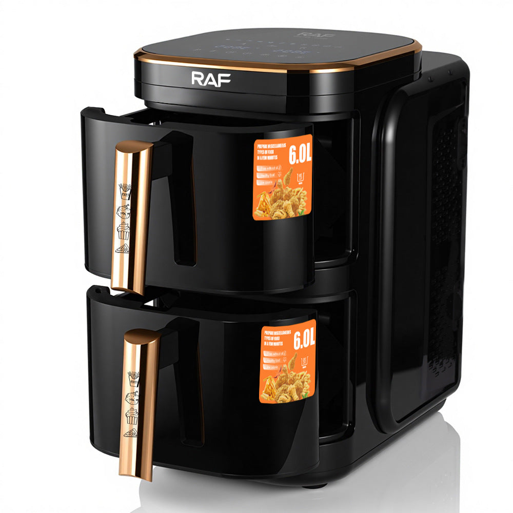 RAF European Standard Household Oil-Free Air Fryer Multifunctional Smart Double Layer Oven French Fries Electric Deep Fryer R.5396 - 图片 17