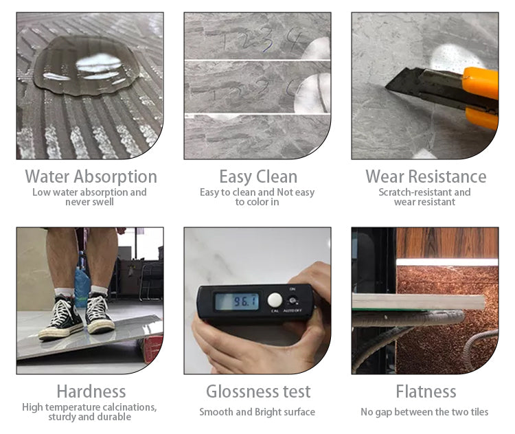 Custom 800x800 Luxury Marble Look Glazed Tile Design Carreaux De Maison Sol Non-slip Wear Resistant Matte Textured Tile - 图片 10