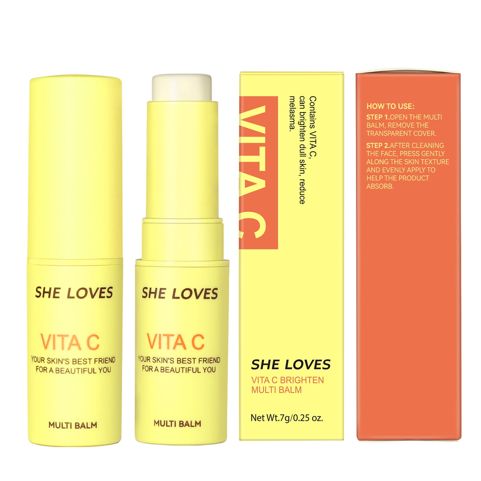 Vitamin C Essence Stick VitaminC Whitening, brightening and firming skin multifunctional hydrating facial essence - 图片 17