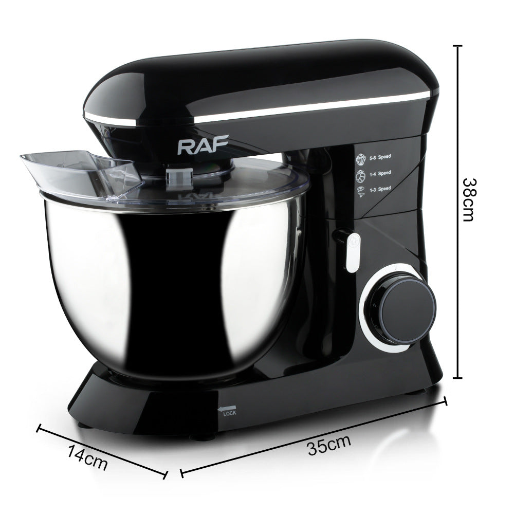 RAF European Standard Household Multifunctional Kitchen Machine Stainless Steel Bowl High Power Dough Mixer Egg Beater Whisk Mixer - 图片 8