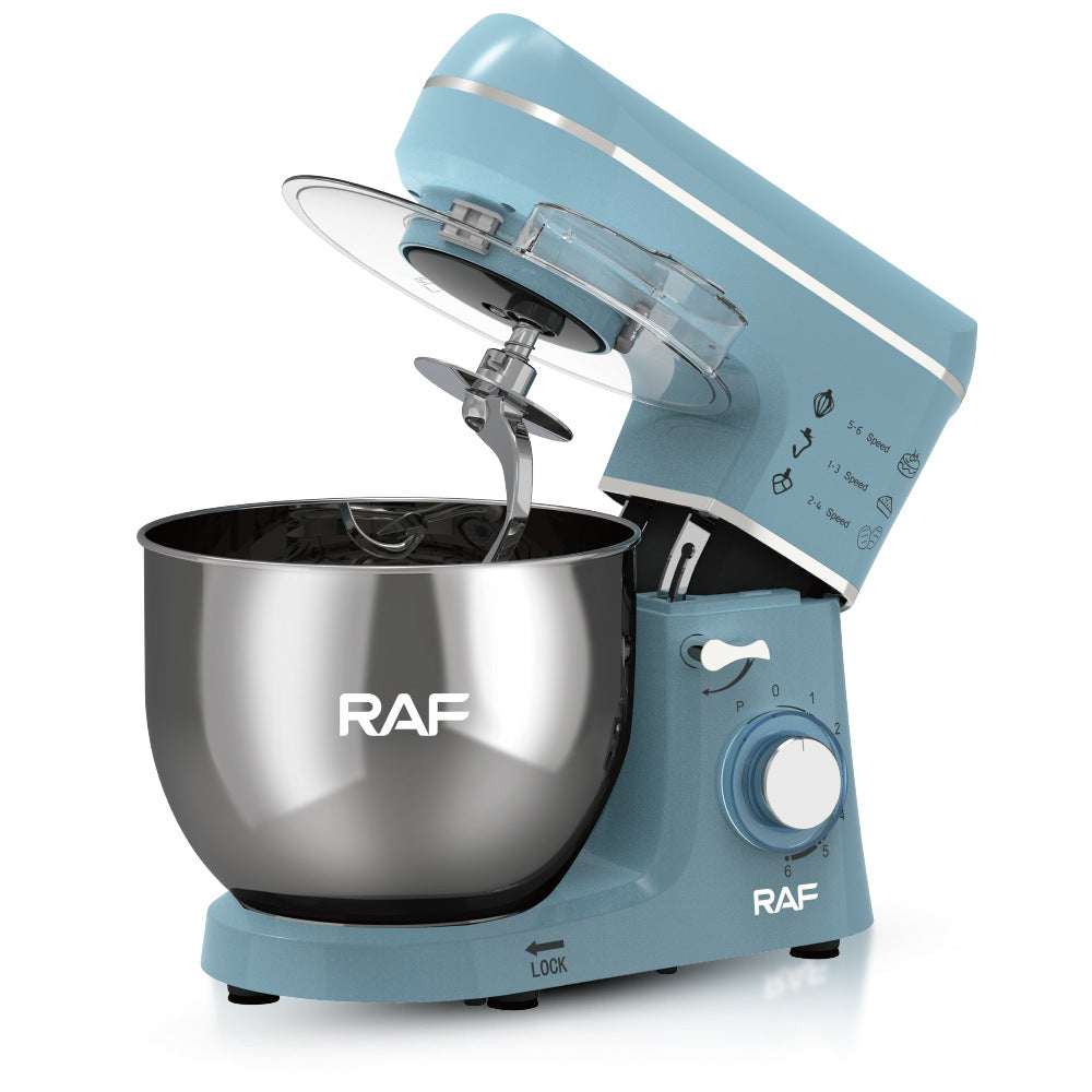 RAF EU Standard Kitchen Machine Stainless Steel Bowl High Power Dough Mixer Egg Beater Mixer Egg Beater - 图片 3