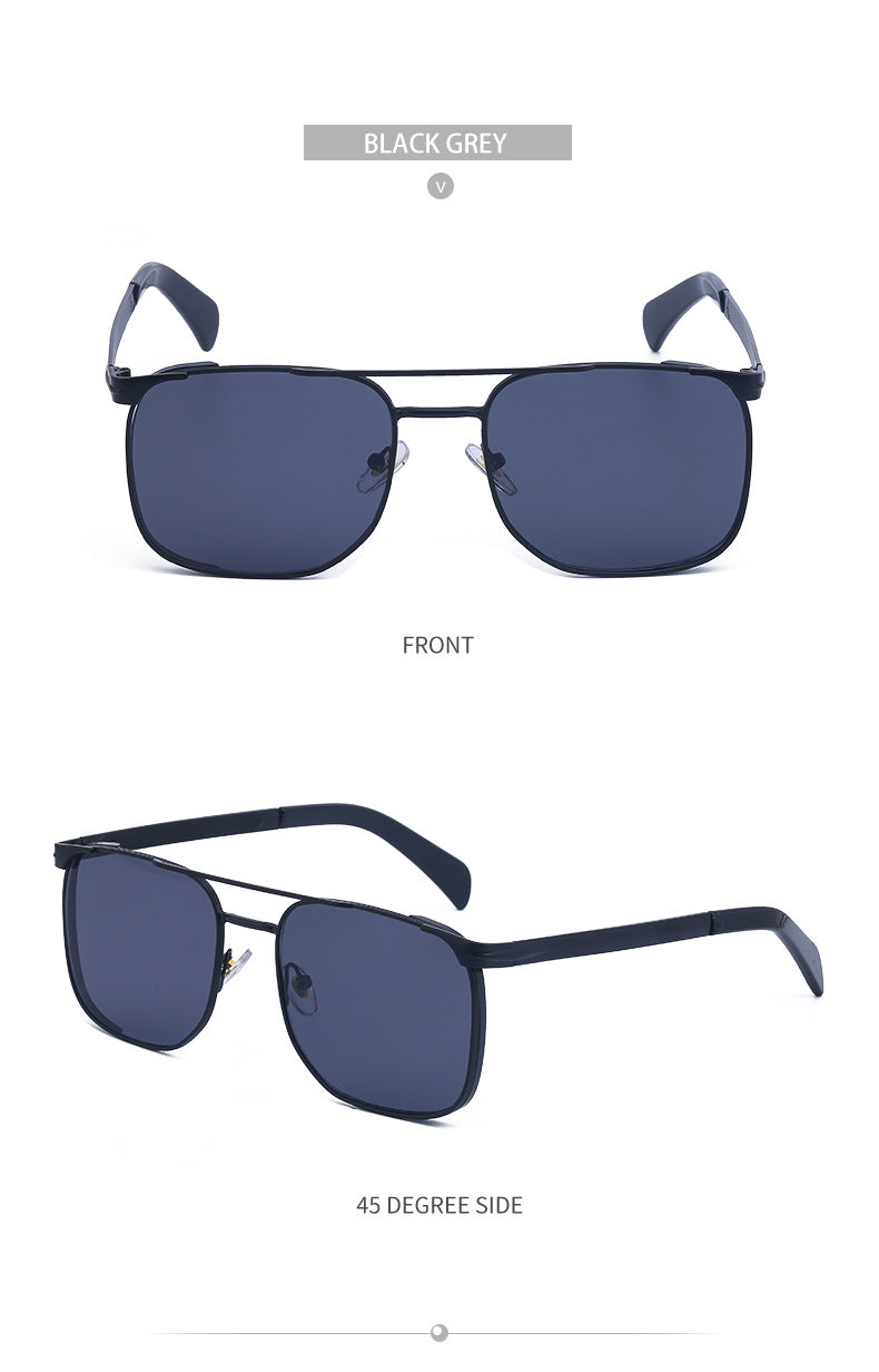 Men's Sunglasses Driving Fashion Internet Celebrity David Same Style Square Frame Sunglasses Men's Trendy Outdoor Hiking Glasses shades - 图片 27