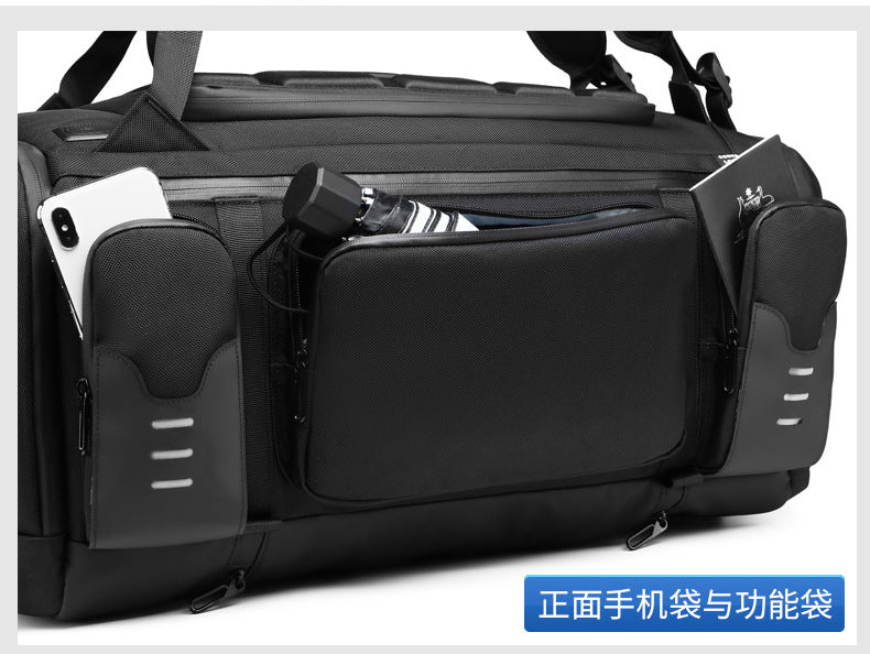 OZUKO Backpack Men's Water-Repellent Large Capacity Multi-Compartment Travel Laptop Bag Outdoor Sports Bag - 图片 16