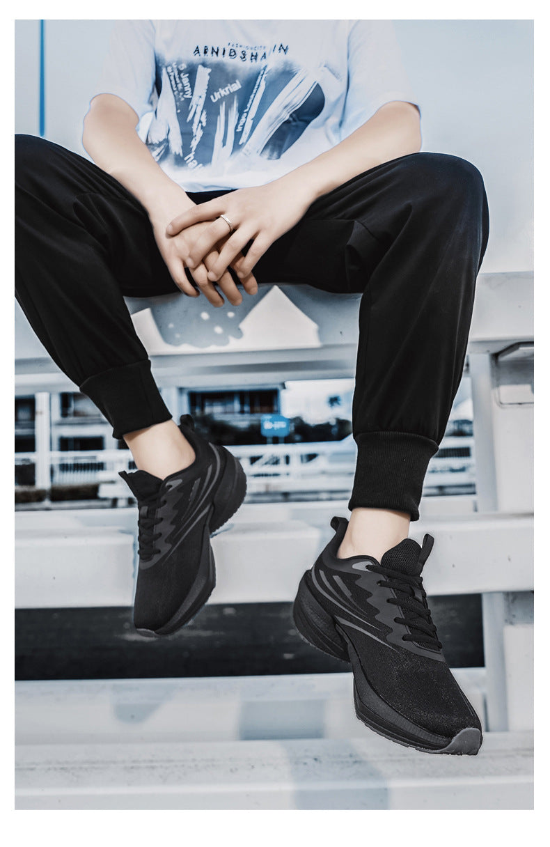 ROANK Men's Running Shoes Ultra-Light Sports Shoes for Teenagers Non-Slip Thick Sole Height Increasing Running Shoes for Middle School Students - 图片 28