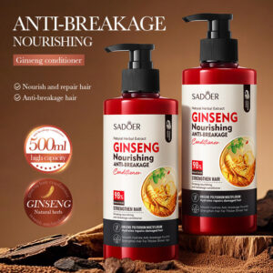 Ginseng and Polygonum Multiflorum Nourishing Hair Conditioner SADOER Anti-breakage Volumizing Conditioner Cross-Border Wholesale