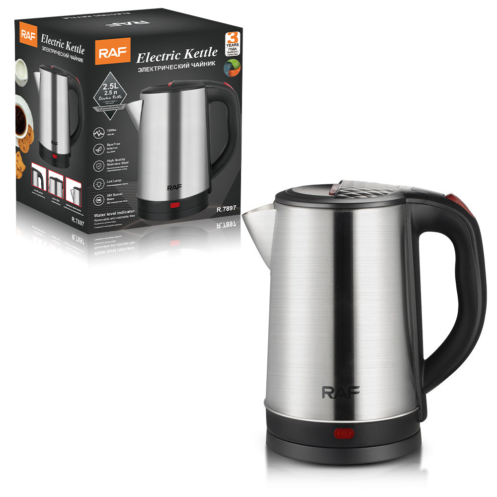 European Standard Wholesale2.5L Stainless Steel Inner Tank Electric Kettle Fast Kettle Automatic Power-off Household Electric Kettle7897 - 图片 11