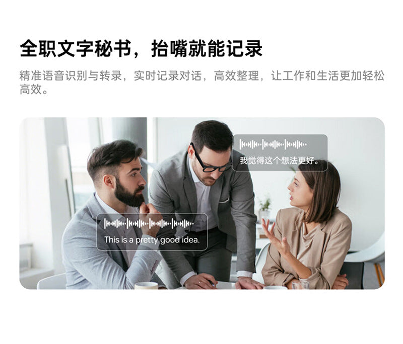 Factory ai Smart Glasses Translation Multi-language UV Protection Sunglasses Support Dropshipping Free Shipping Smart Translation - 图片 18