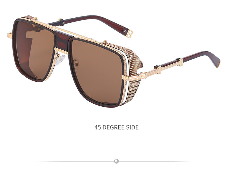 European and American Steampunk Sunglasses for Men, UV Protection, Full Coverage, Sunscreen Sunglasses for Women, Trendy Wholesale Glasses - 图片 26