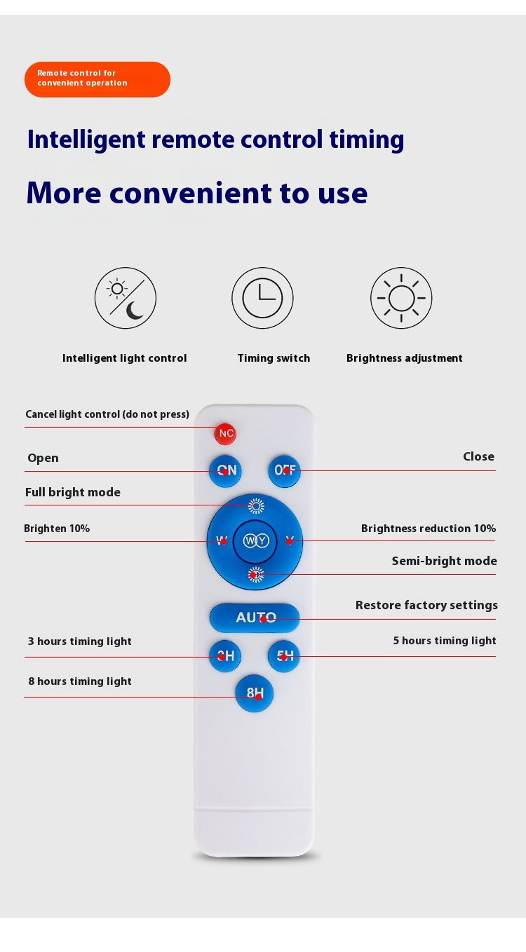 Super Bright New Rural Household LED Street Light Indoor/Outdoor IP65 Flood Light Waterproof Iron ABS for Roads Solar Panels - 图片 26