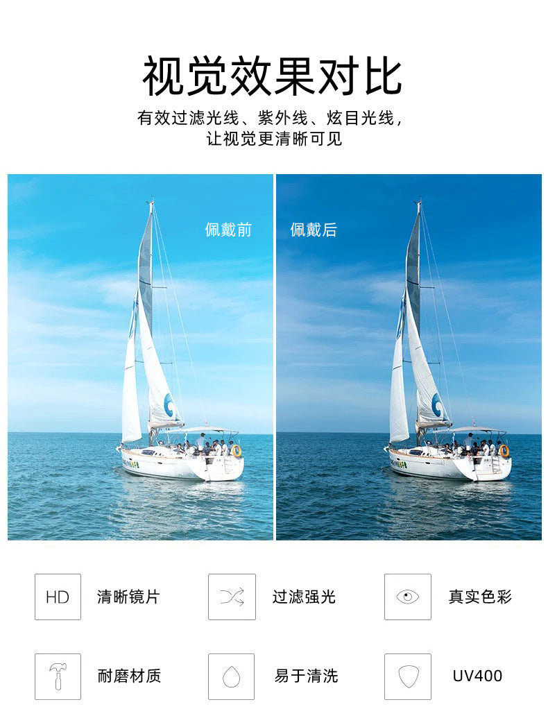 2025New European and American Fashion Polarized Sunglasses for Women, High-end Ultra-light Sun Protection Sunglasses for Women, Trendy for Fishing and Driving - 图片 39