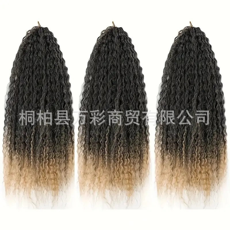 Cross-border Wig Hot Item Afro Kinky Curly Crochet Hair High Temperature Silk Crochet Hair - 图片 10