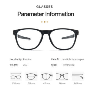 New Oval Sports Glasses Cycling Eyewear Frame for Men and Women Square Round Glasses