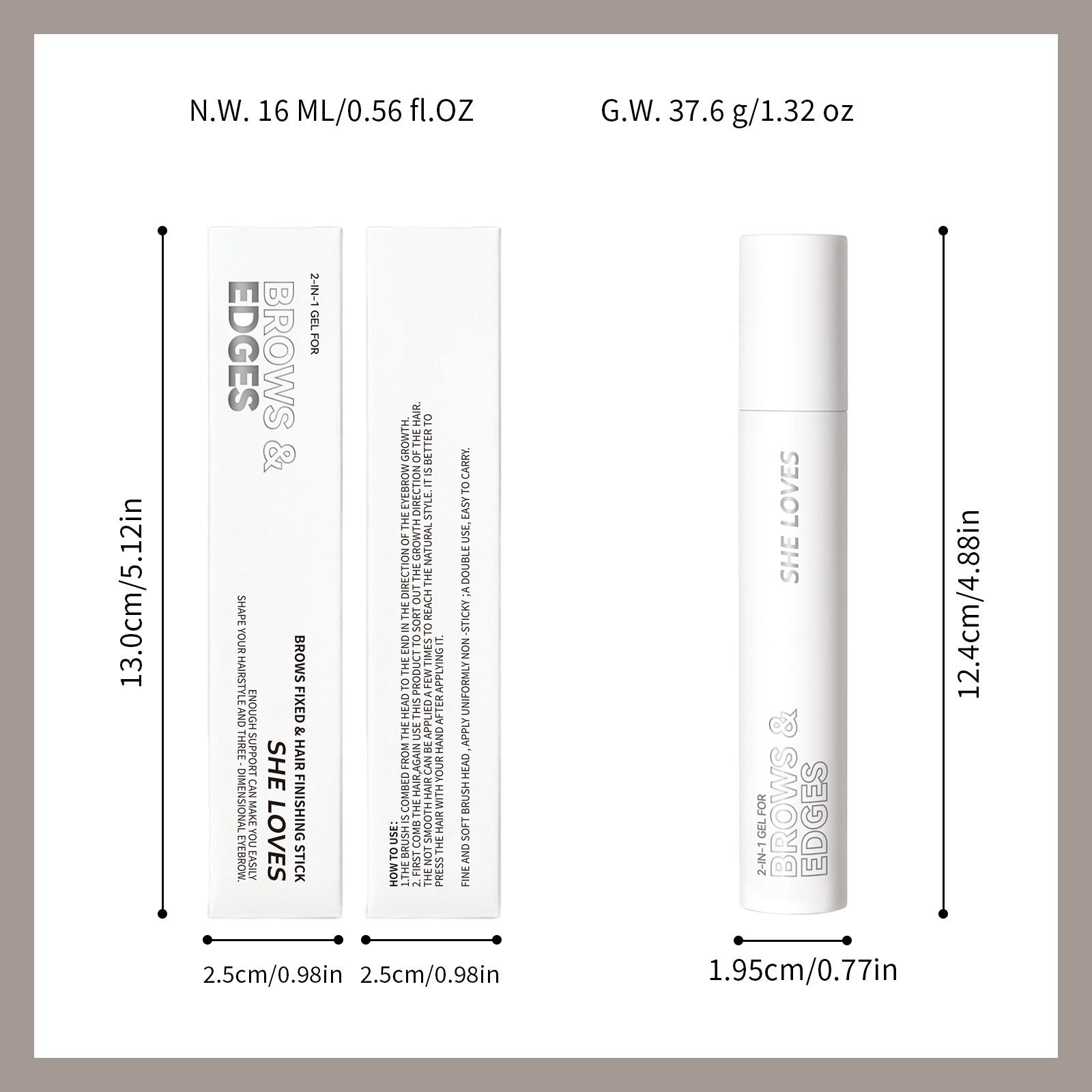 Eyebrow Hair Styling Stick brows & hair styling Silicone-free Alcohol Quick-Dry Long-Lasting Setting - 图片 25