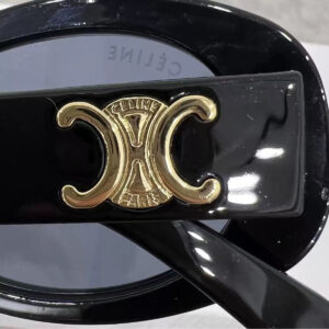 Vintage European and American Style Cat Eye Sunglasses for Women Trendy New Sunglasses with Celine Letters High-end UV Protection Glasses