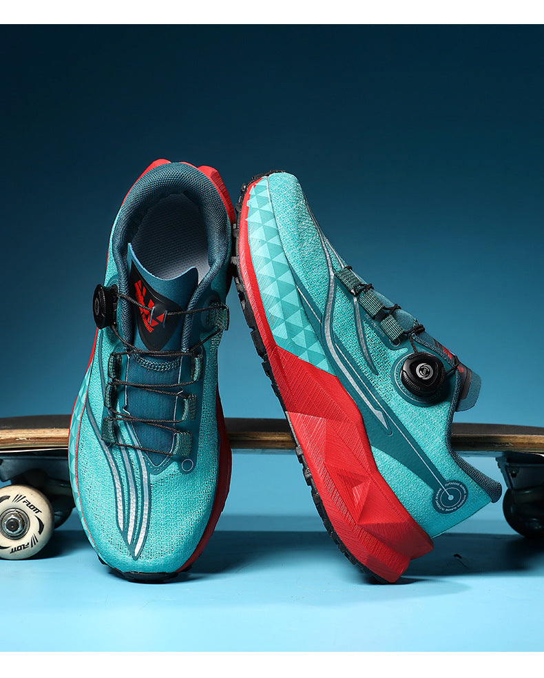 Full Palm Carbon Plate Sports Running Shoes Double Layer Popcorn Outdoor Trail Running Shoes Marathon Men's and Women's Shoes - 图片 55