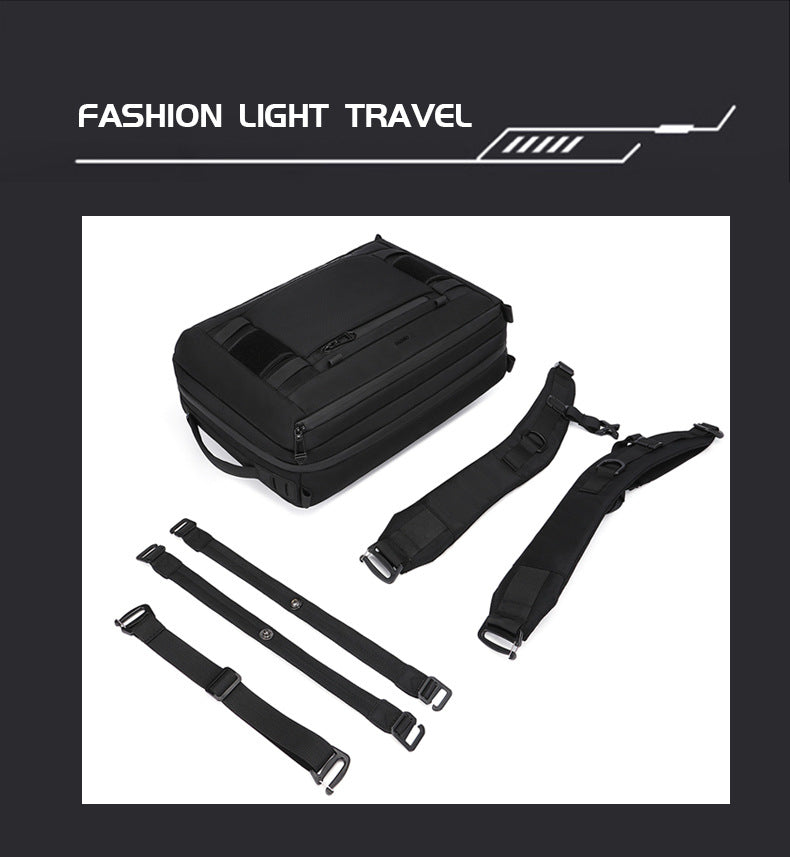 Business Computer Backpack Men's Multifunctional Large Capacity Waterproof Commuting Backpack Shoulder Portable Computer Bag - 图片 9