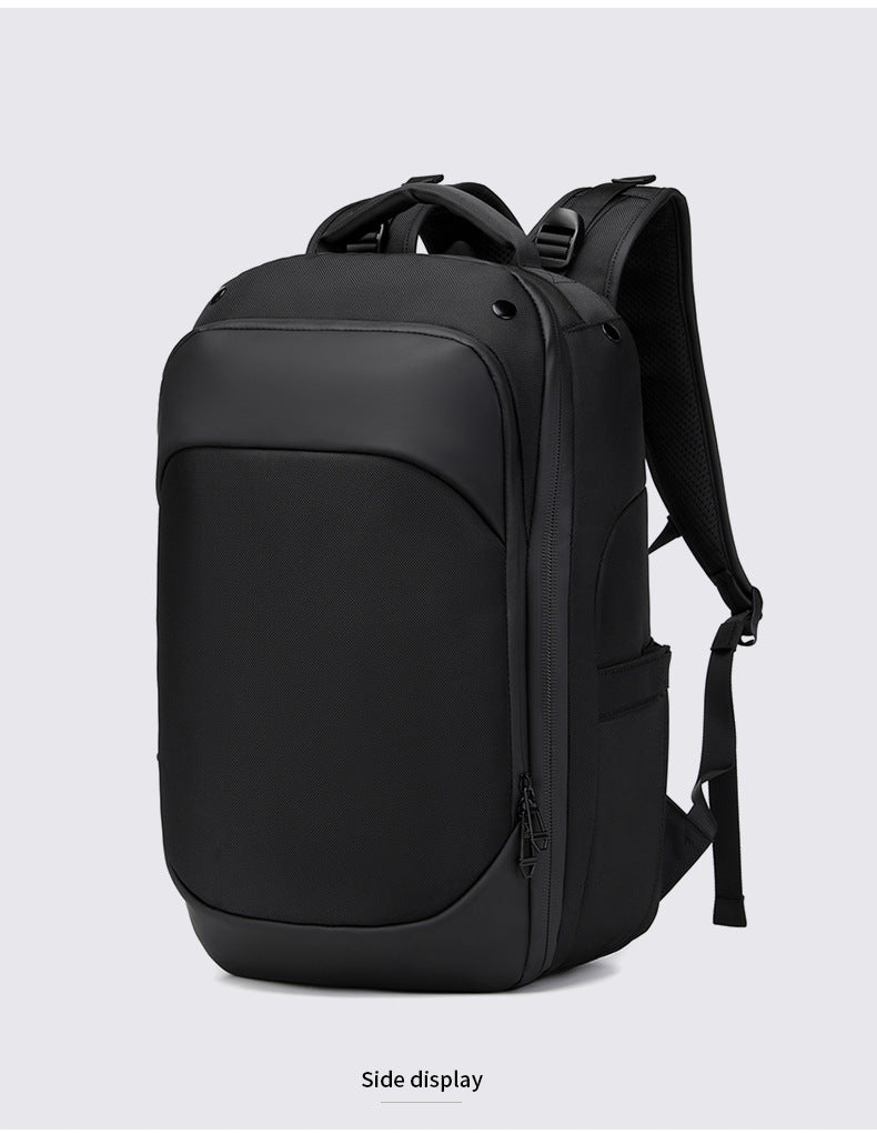 OZUKO Business Backpack for Men, Double Shoulder Laptop Bag, Waterproof, Large Capacity, Commuter School Bag, College Student Trendy Brand, High-End Feel - 图片 23