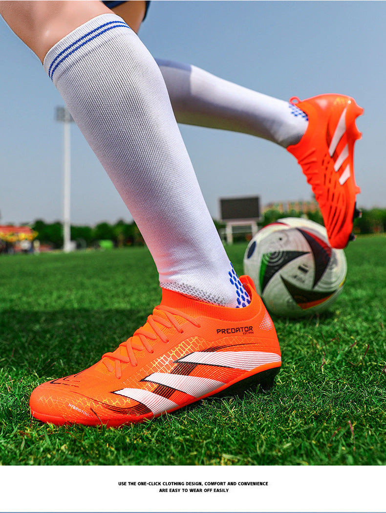 2025New Football Shoes for Men and Women, Youth Students, Fashionable and Comfortable, Long Spikes, Low-top, Factory Direct Sale - 图片 39