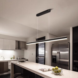 Modern Minimalist Creative Long Dining Table Minimalist Bar Counter Linear Restaurant Pendant Light Dining Room Zhongshan Lighting New Model