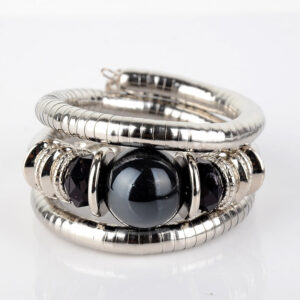 European and American Fashion Brand Bracelet for Women, High-End Ethnic Style, Simple Layered Multi-Color Three-Circle Wrap Bracelet