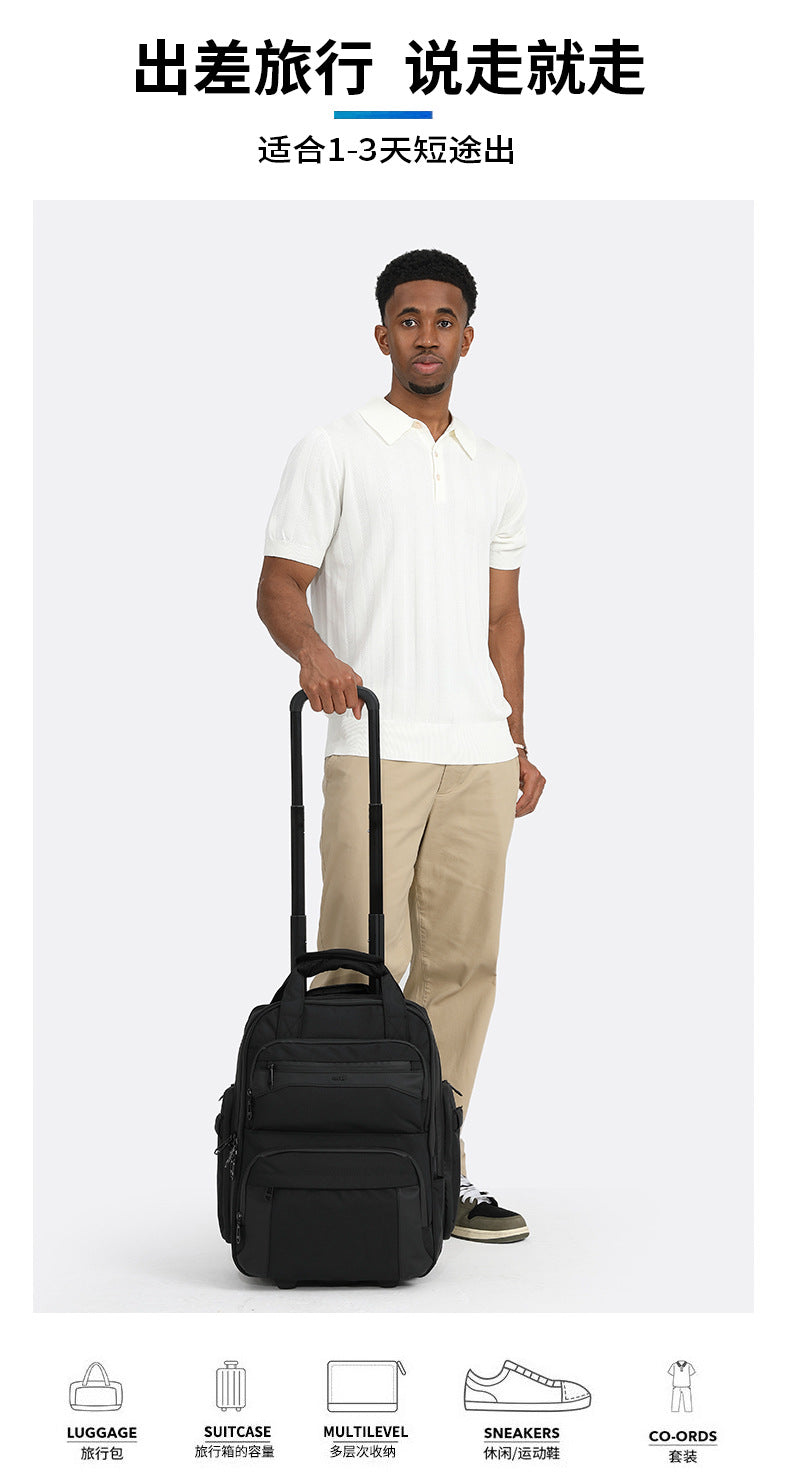 Trolley Travel Bag Business Boarding Bag Large Capacity Waterproof Oxford Cloth Multifunctional Handheld Wheeled Travel Bag - 图片 5