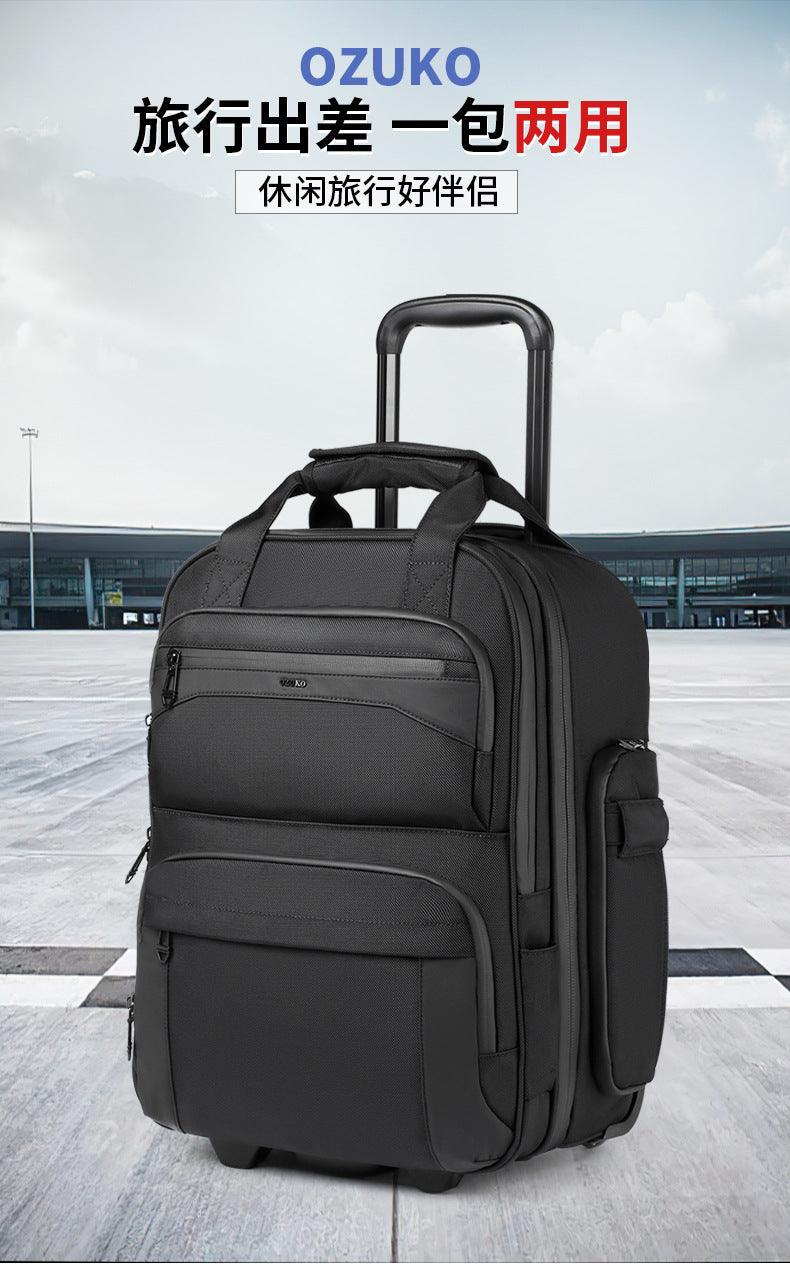 Trolley Travel Bag Business Boarding Bag Large Capacity Waterproof Oxford Cloth Multifunctional Handheld Wheeled Travel Bag - 图片 4