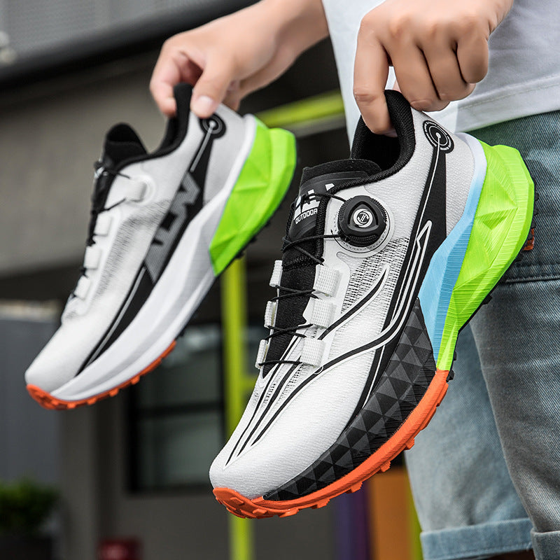 Full Palm Carbon Plate Sports Running Shoes Double Layer Popcorn Outdoor Trail Running Shoes Marathon Men's and Women's Shoes - 图片 7
