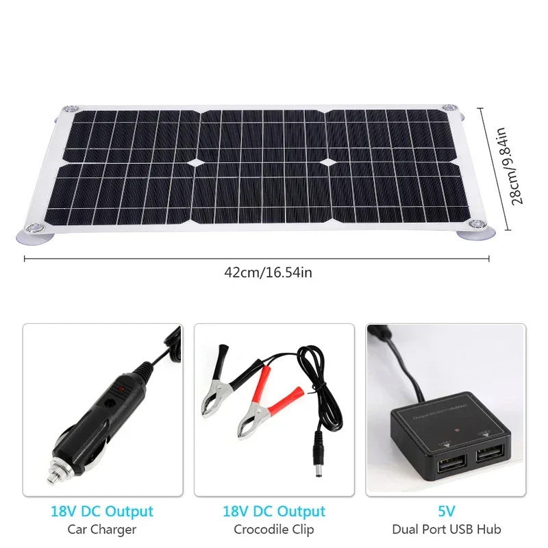 E-commerce 20W Monocrystalline Solar Panel Kit 600W Charger Controller Energy Storage Power Generation System - 图片 16