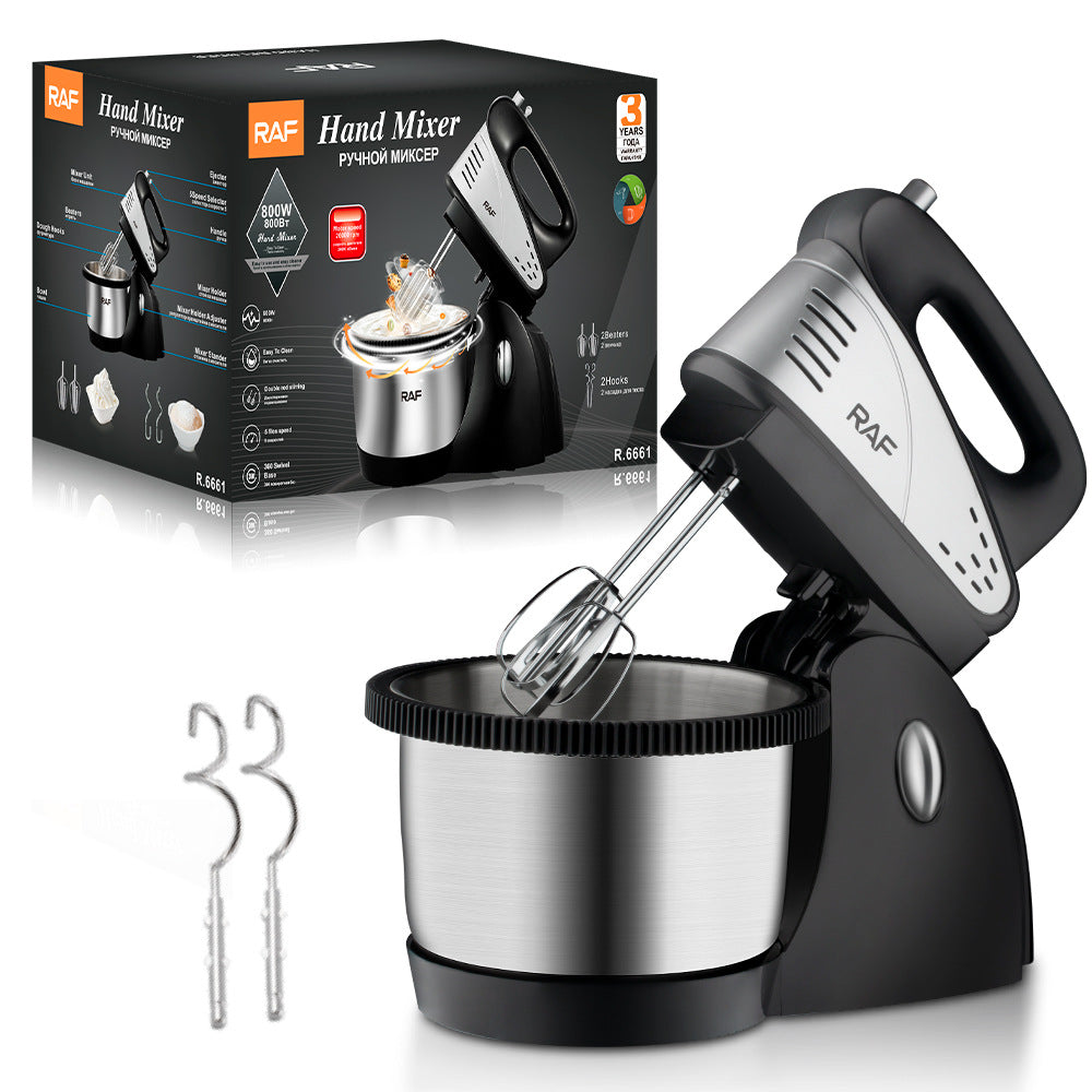 EU Standard High-Power Egg Beater Electric Household Desktop Fully Automatic Egg Mixer Milk Cap Stirrer Cream Whisk - 图片 11