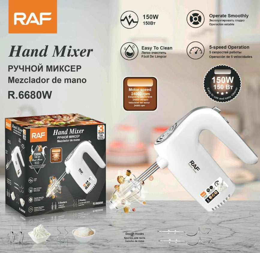 Electric Egg Beater for Home Use, Dough Kneading, Baking, Small Cake Mixer, Automatic Egg Beater, Cream Mixer R.6680 - 图片 7