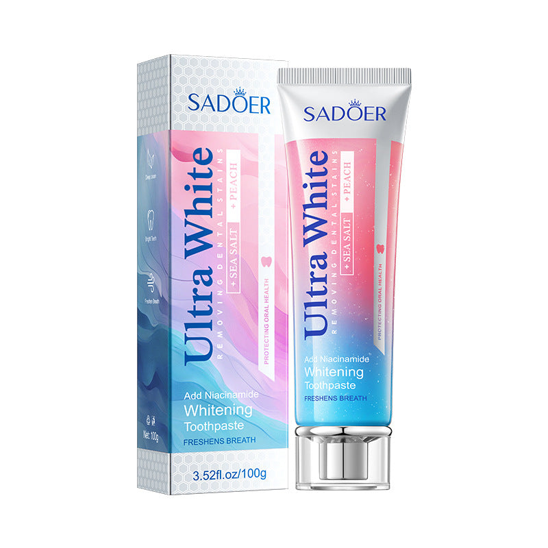 Lemon Mint Whitening Toothpaste SADOER Stain Removal Cleaning Tartar Toothpaste Cross-Border Wholesale - 图片 8