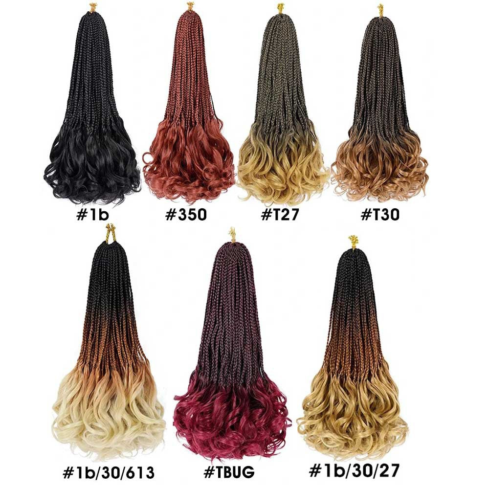 TEMU Hot-selling Synthetic Three-strand Braid Loose Tail Three-strand Braids French Curly Braiding Hair - 图片 15