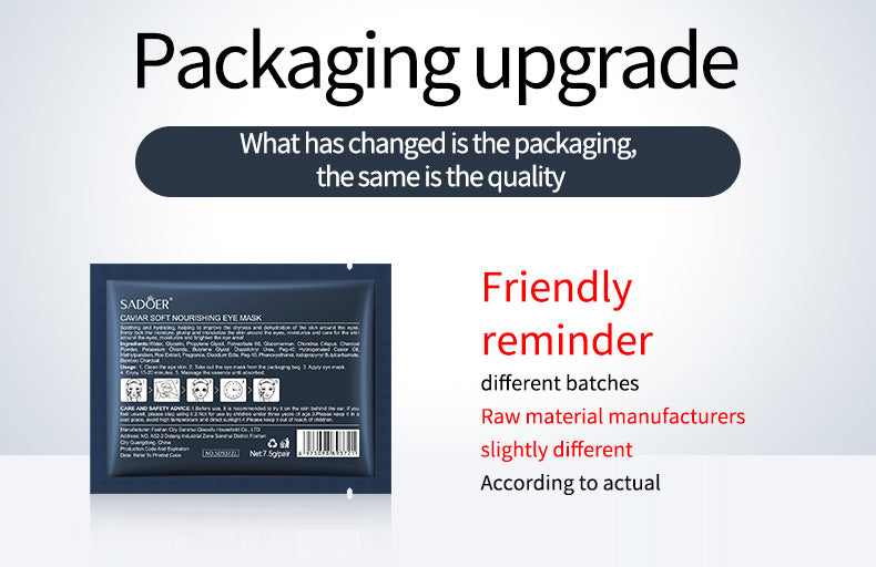 Eye Mask SADOER Caviar Eye Mask Pack Moisture replenishment Cross-border Foreign Trade Skincare Wholesale - 图片 11