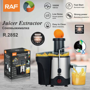 RAF EU Standard Juicer Household Fully Automatic Large Caliber Juicer Juice Separator R.2852