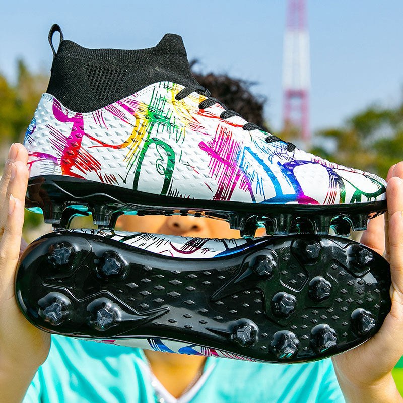 Youth Football Shoes Men and Women Long Spikes Adult Professional Sports Training Shoes Artificial Grass Non-Slip Wear-Resistant Competition Shoes - 图片 8