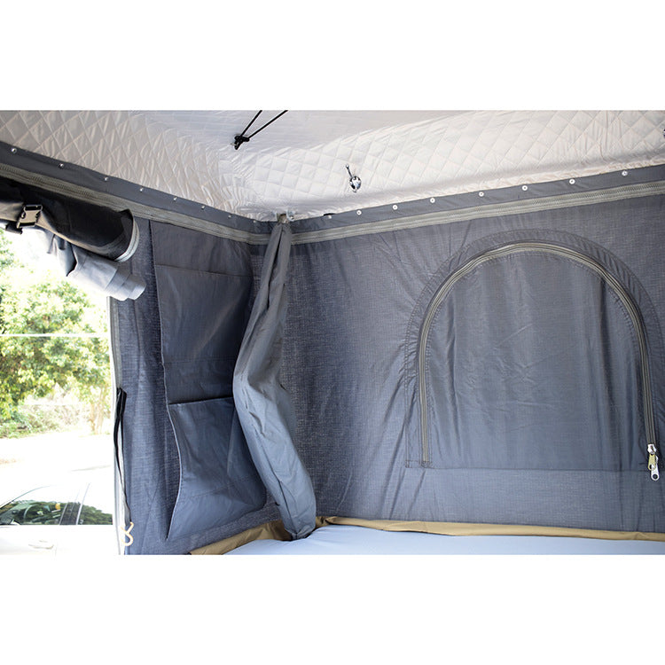 FRP Automatic Hard Shell Car Roof Top Tent SUV Waterproof Outdoor Camping Lightweight Quick Open for Self-Driving Tours - 图片 89