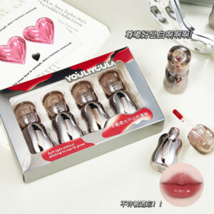 Lipstick Lip Gloss Brightening Non-Stick Cup Mirror Gloss Pouty Lips Tender Moisturizing Non-Drying Student Party Cosmetics Lipstick for Women