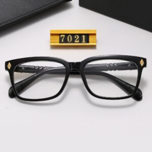 New Fashion Trend Square Frame Anti-Blue Light Non-Prescription Glasses Retro Large Frame Unisex Eyeglasses Prescription Frames7021