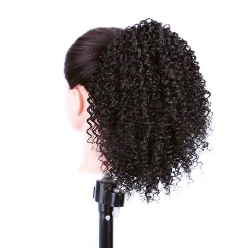 81-inch Synthetic Hair African Drawstring Ponytail jerry curly Small Curly Ponytail - 图片 11