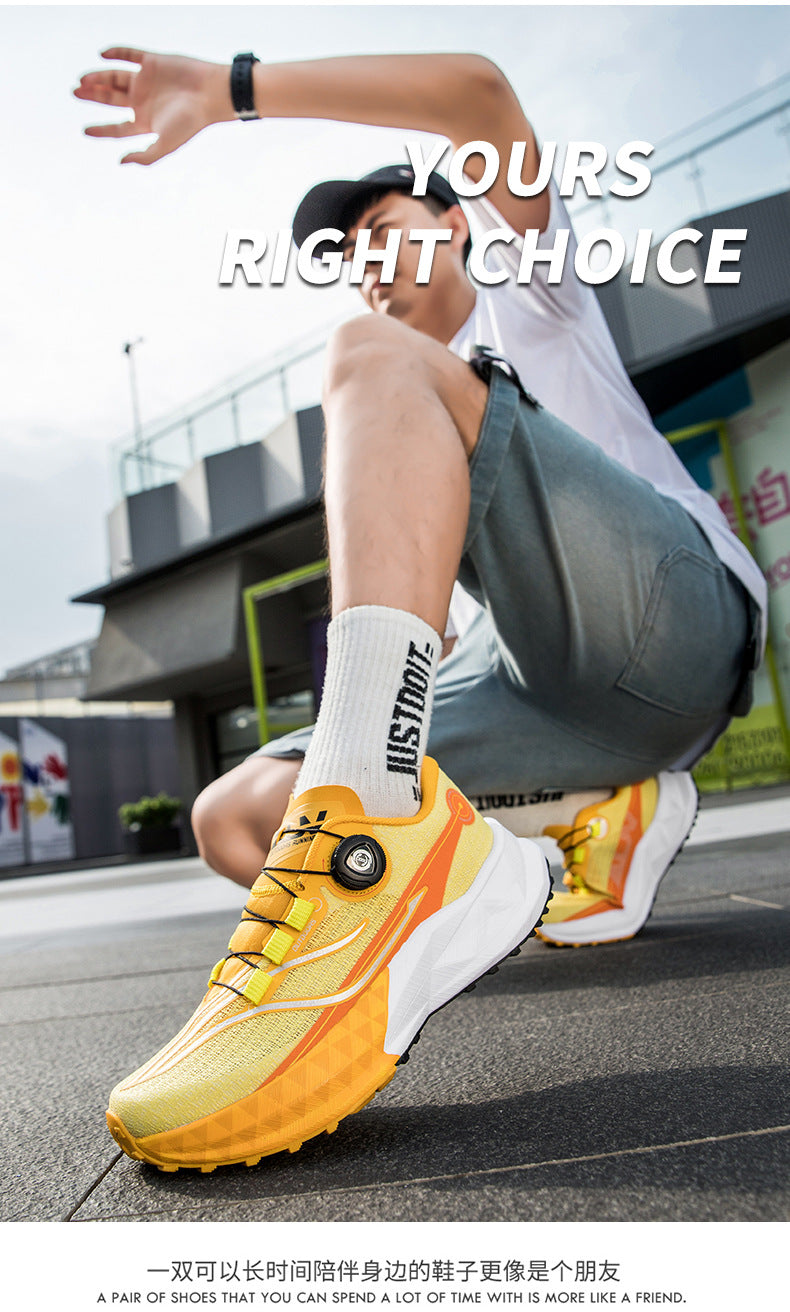 Full Palm Carbon Plate Sports Running Shoes Double Layer Popcorn Outdoor Trail Running Shoes Marathon Men's and Women's Shoes - 图片 47